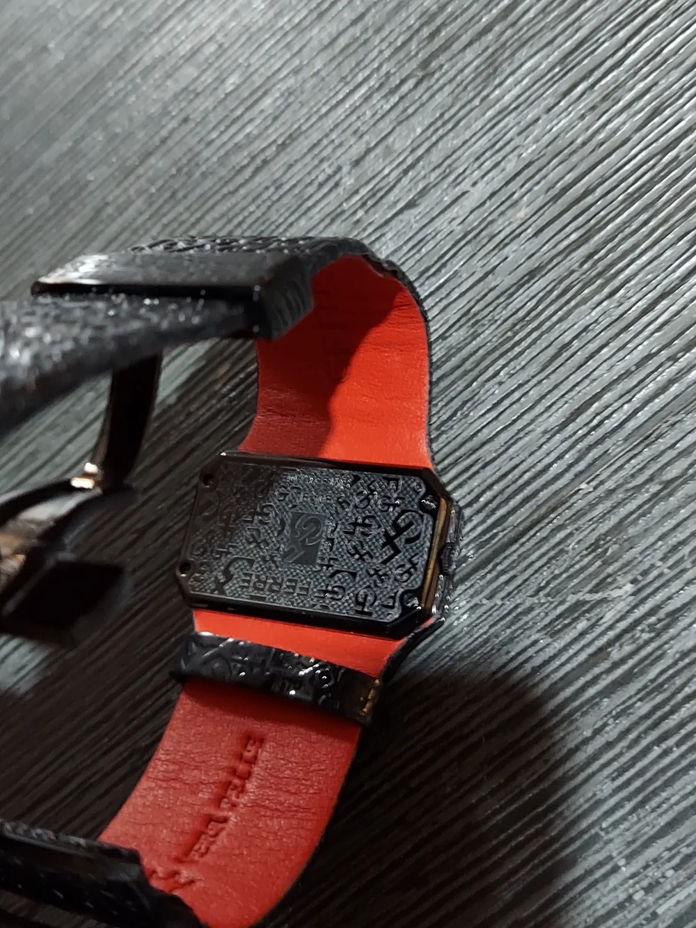 Gianfranco Ferré Black Watch with Red Accent